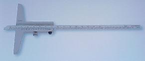 Tiefen - Meschieber Inox, Skala und Nonius mattverchromt 300  mm  