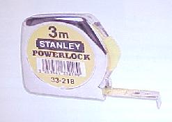 Rollbandma  Powerlock Kunststoffgehuse, Bandrcklauf mit  Feststellvorr. 10  m      25 mm breites Band 