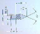 Meuhr - Meeinsatz Mebolzen  M 2,5 spitz  2 x 4,5  