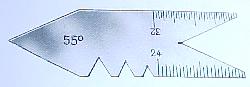 Gewindelehre fr Spitzgewinde 55   