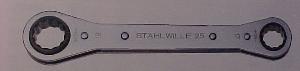 Doppel - Ring - Ratschen - Schl�ssel Stahlwille   Nr  25/7 Pc Satz   7 - 19  mm  