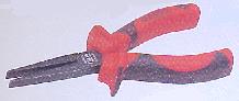 Flachzange verchromt,  Softgripp 140  mm  
