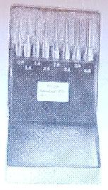 Splintentreiber in Fhrungshlse 0,9 - 5,9 mm  8 - tlg.  in Blechkassette  