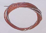 Drahtspirale rot isoliert, komplett 1,0 - 1,2 mm         4,4 m  