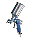 Farbspritzpistole EWO   250.41 mit Fliebecher und Dse  1,3   im Koffer  